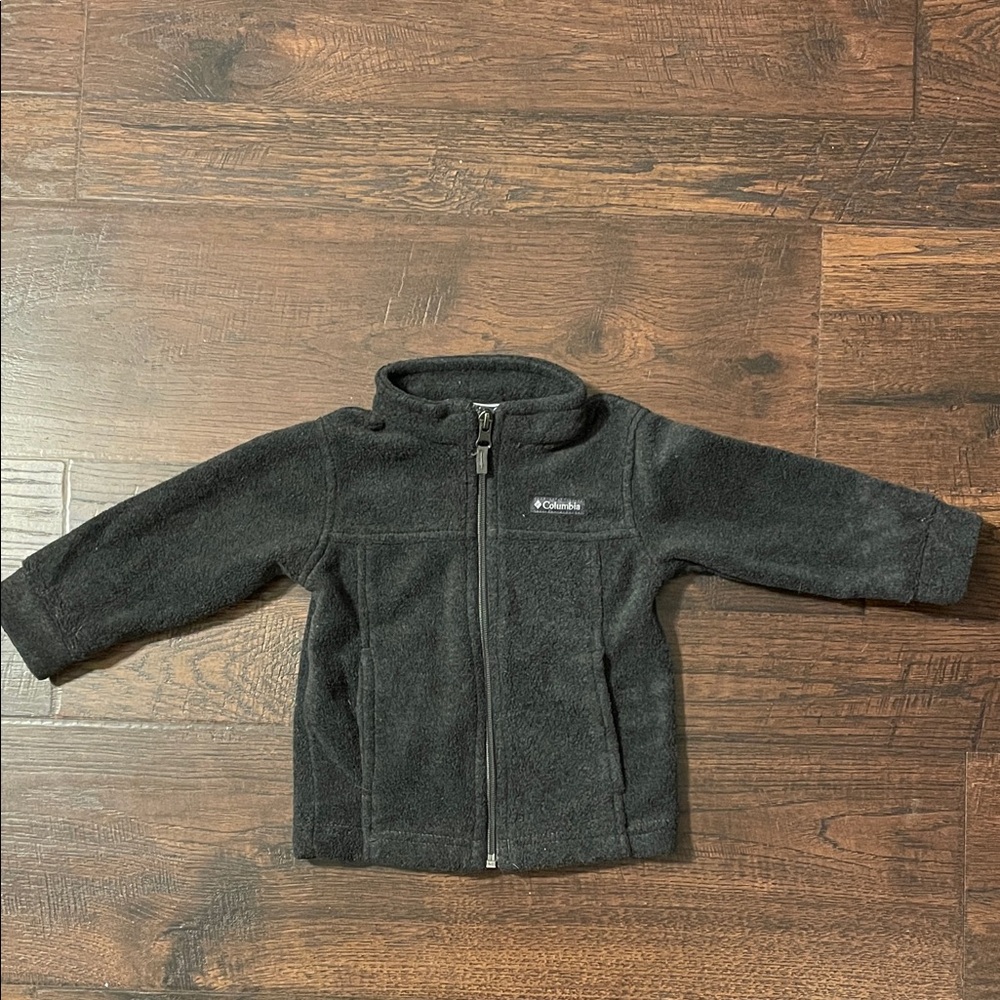 Columbia Grey Kids Full-Zip Fleece Jacket